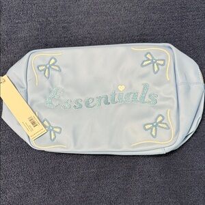 Stoney Clover Lane Light Blue Essentials Cosmetic Bag